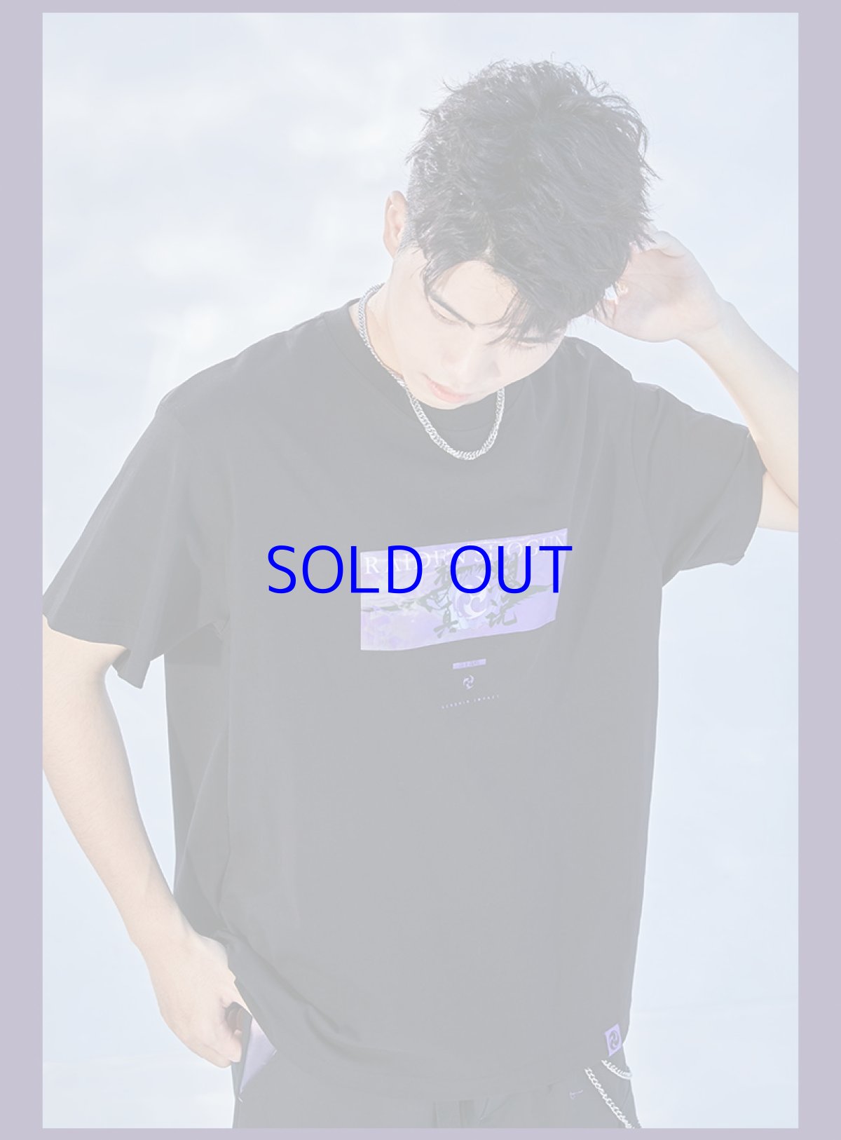 画像14: 原神　雷電将軍イメージファッション　Tシャツ (14)