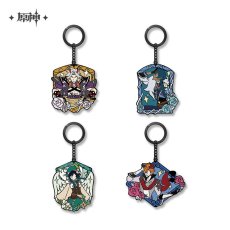 画像1: 【原神 48pt】原神　塵世劇話　メタルキーホルダー (1)