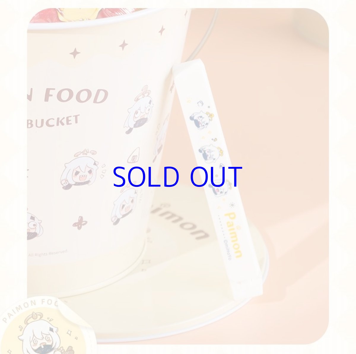 画像5: 原神 パイモン バケツ缶 お菓子袋クリップ付き (5)