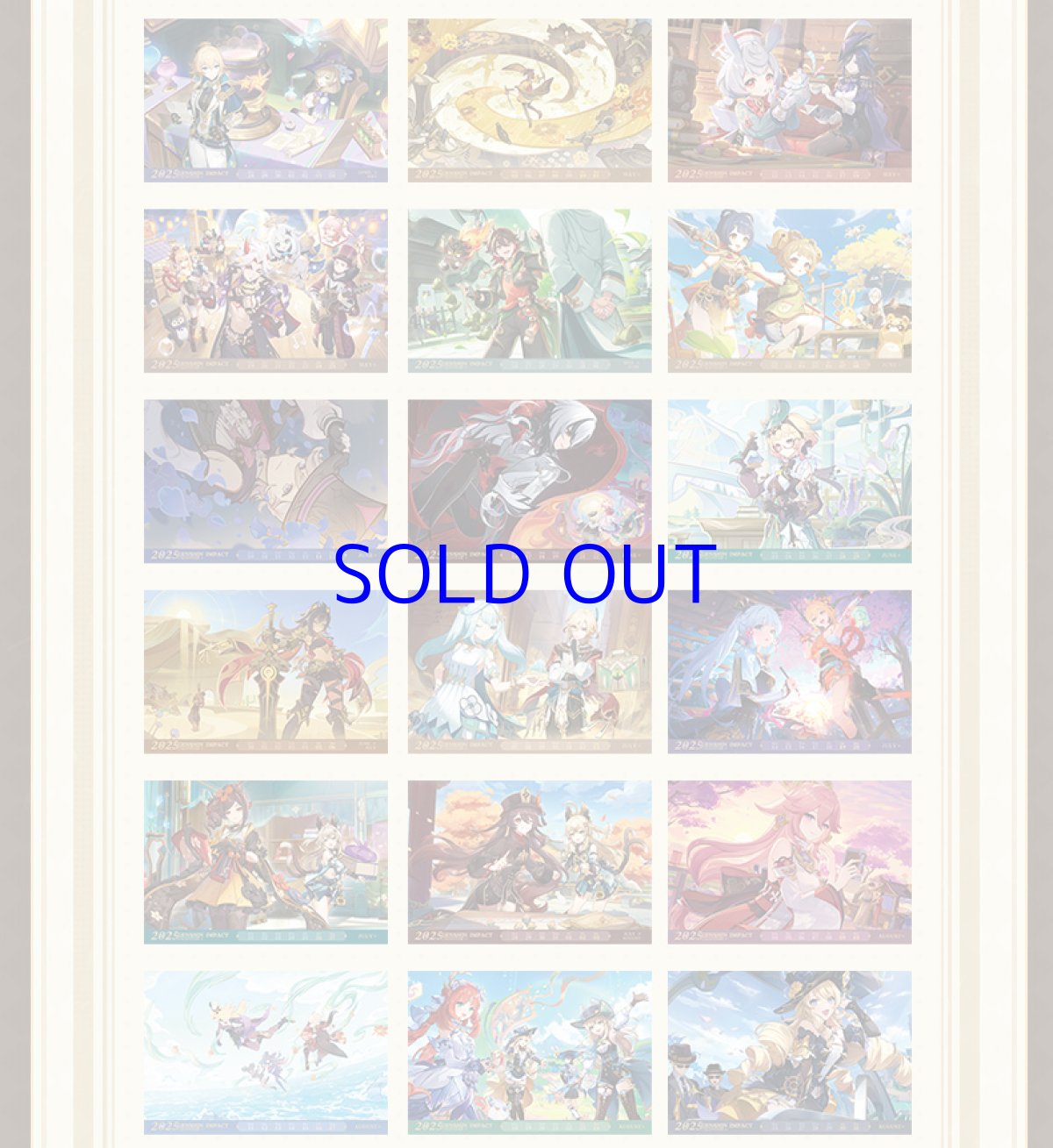 画像3: 【原神 149pt】原神　2025年　卓上カレンダー (3)