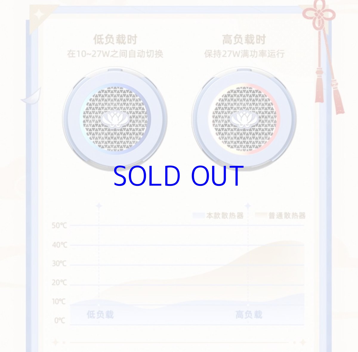 画像8: 原神　FlyDigi B7X　甘雨モチーフ　スマホ冷却ファン (8)