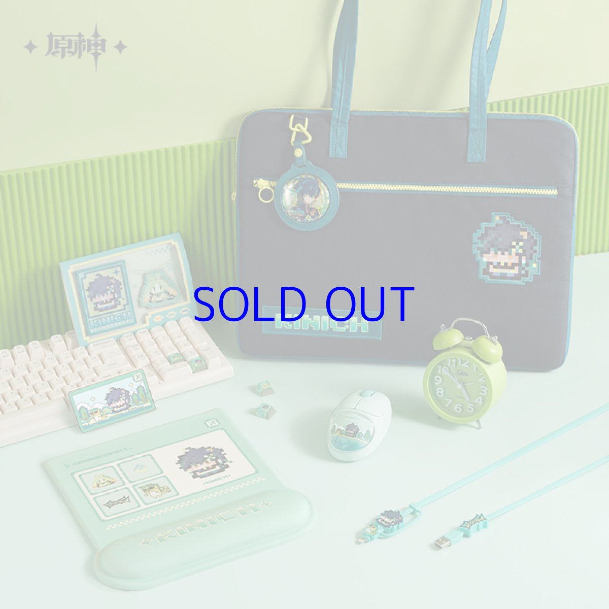 画像4: 【原神 149pt】原神　ナタドット絵　キィニチ　ノートパソコンケース (4)