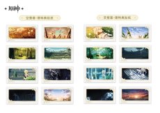 画像1: 【原神 120pt】原神　いつかその道へ　フォトカード　8枚セット　特典ステッカー付き (1)