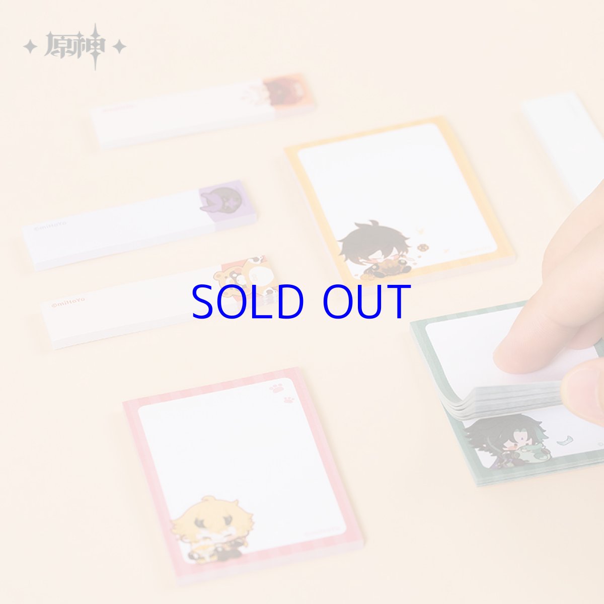 画像2: 【原神 38pt】原神　ちびキャラ付箋セット (2)