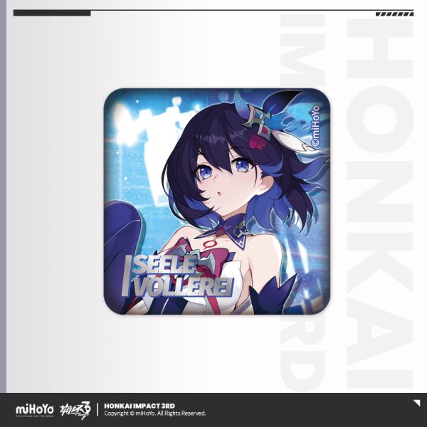 崩壊3rd　スクエア　缶バッジ　全11種セット 崩壊3rd ゲームCG スクエアバッジ - HAKUTEA