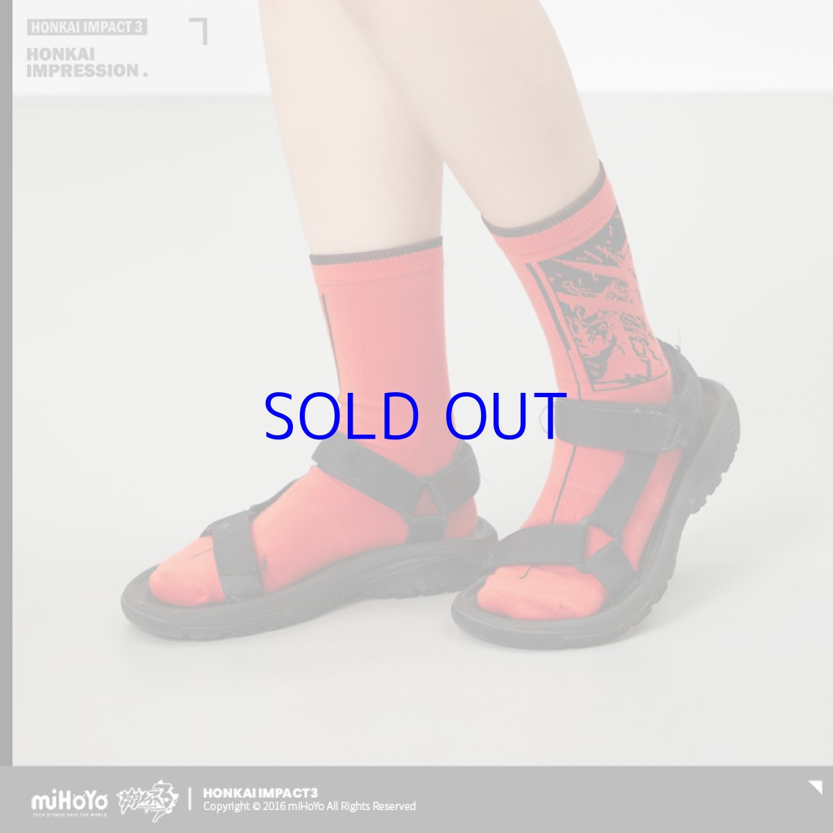 画像3: 崩壊3rd　キアナ・永遠なる薪炎　ソックス3足セット (3)