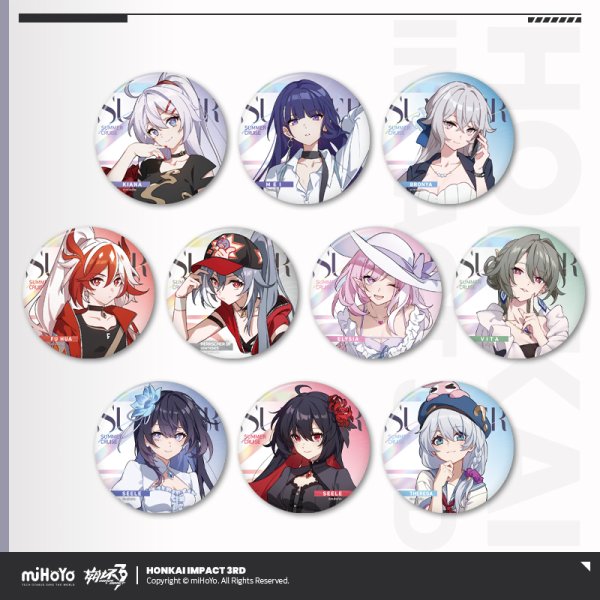 崩壊3rd エリシア　妖精エリ　缶バッジ　15個セット Amazon | 崩壊 3rd 聖痕 缶バッジ ピンクの妖精さん エリシア