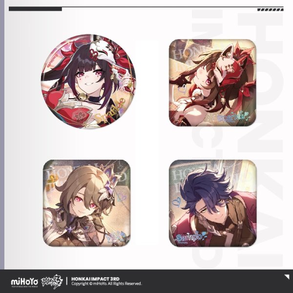 崩壊3rd 火を追う蛾 缶バッジ Amazon.co.jp: 崩壊3rd Honkai Impact エリシア パルドフェリス
