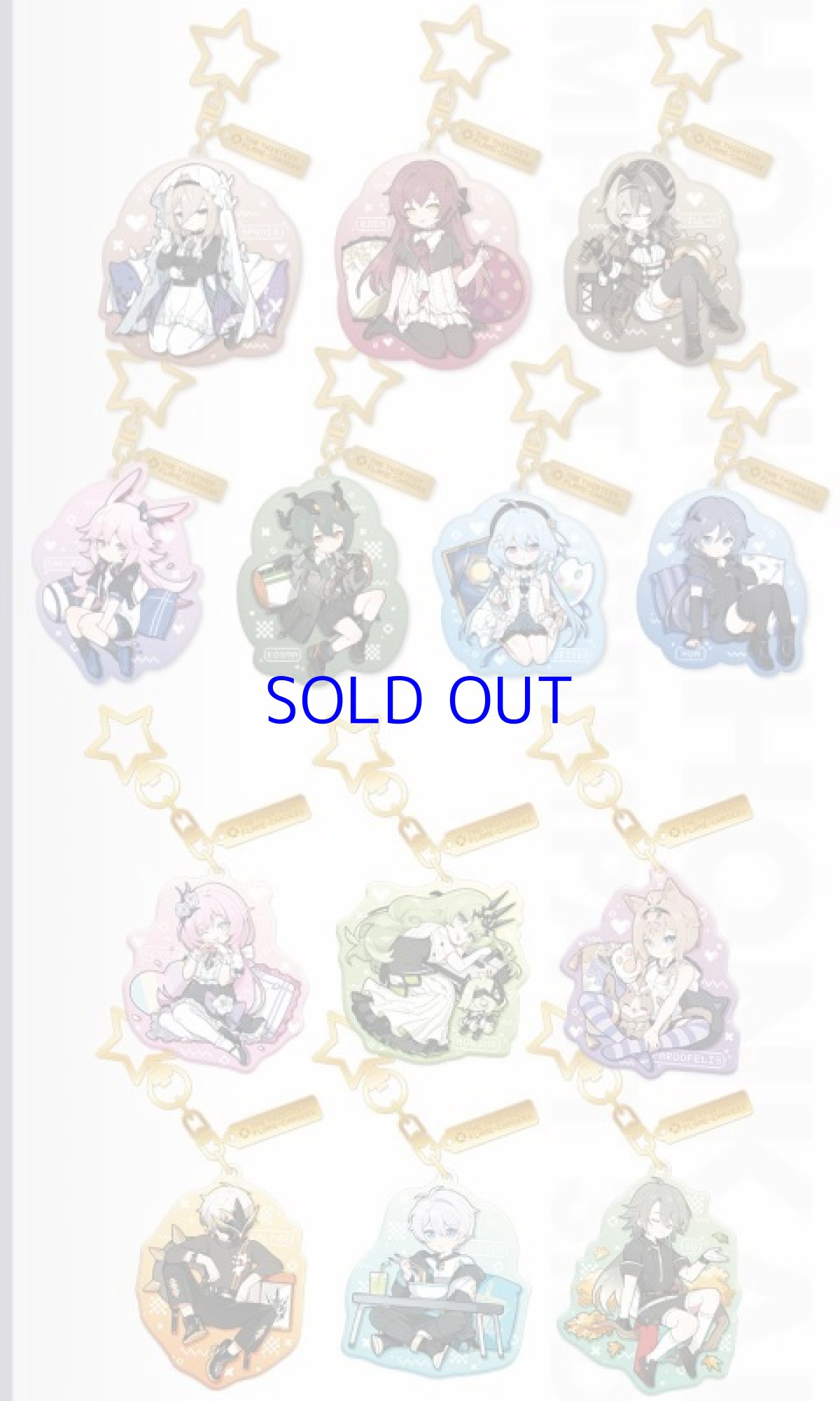 画像1: 【3rd 28pt】崩壊3rd　ちびっこ英傑　メタルキーホルダー (1)