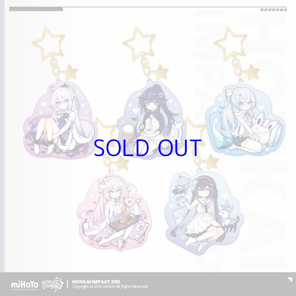 画像1: 【3rd 28pt】崩壊3rd　ちびっこ律者　メタルキーホルダー　 Vol.2 (1)