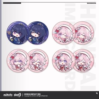 崩壊3rd キーホルダー 缶バッジ　カード　紙　グッズセット　エリシア 崩壊3rd エリシア 缶バッジセット - HAKUTEA