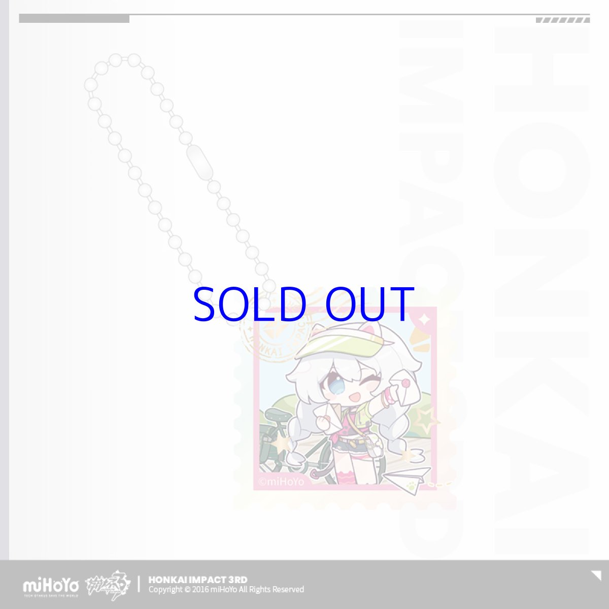 画像2: 【3rd 15pt】崩壊3rd　郵便局コラボ　ブリッジの手紙　キーホルダー (2)