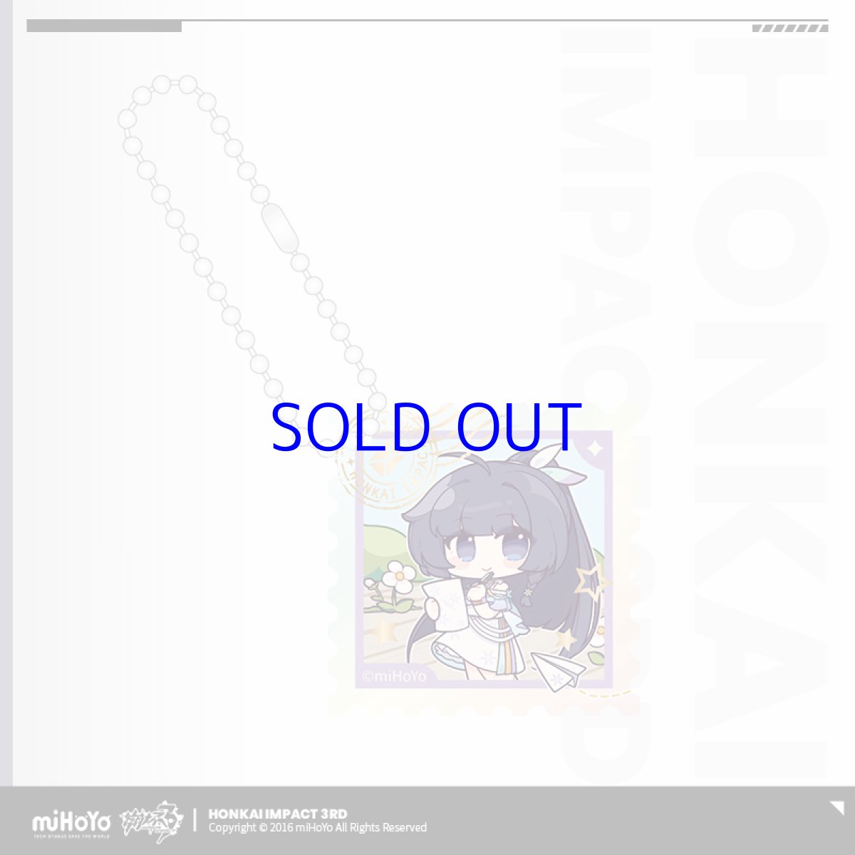 画像3: 【3rd 15pt】崩壊3rd　郵便局コラボ　ブリッジの手紙　キーホルダー (3)