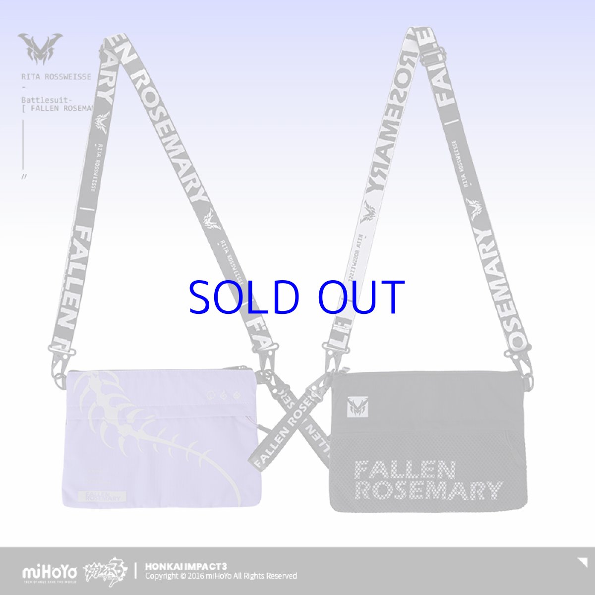 画像3: 【3rd 149pt】崩壊3rd　リタ・ロストローズマリー　ボディバッグ　特典キーホルダー付き (3)