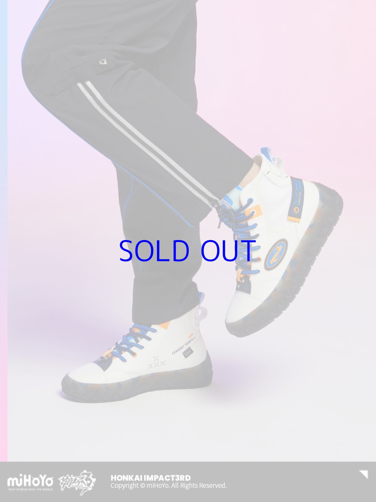 画像2: 崩壊3rd　ロザリア・フィーバーブルースΔ　8ビットフィーバー　キャンバススニーカー　特典付き (2)