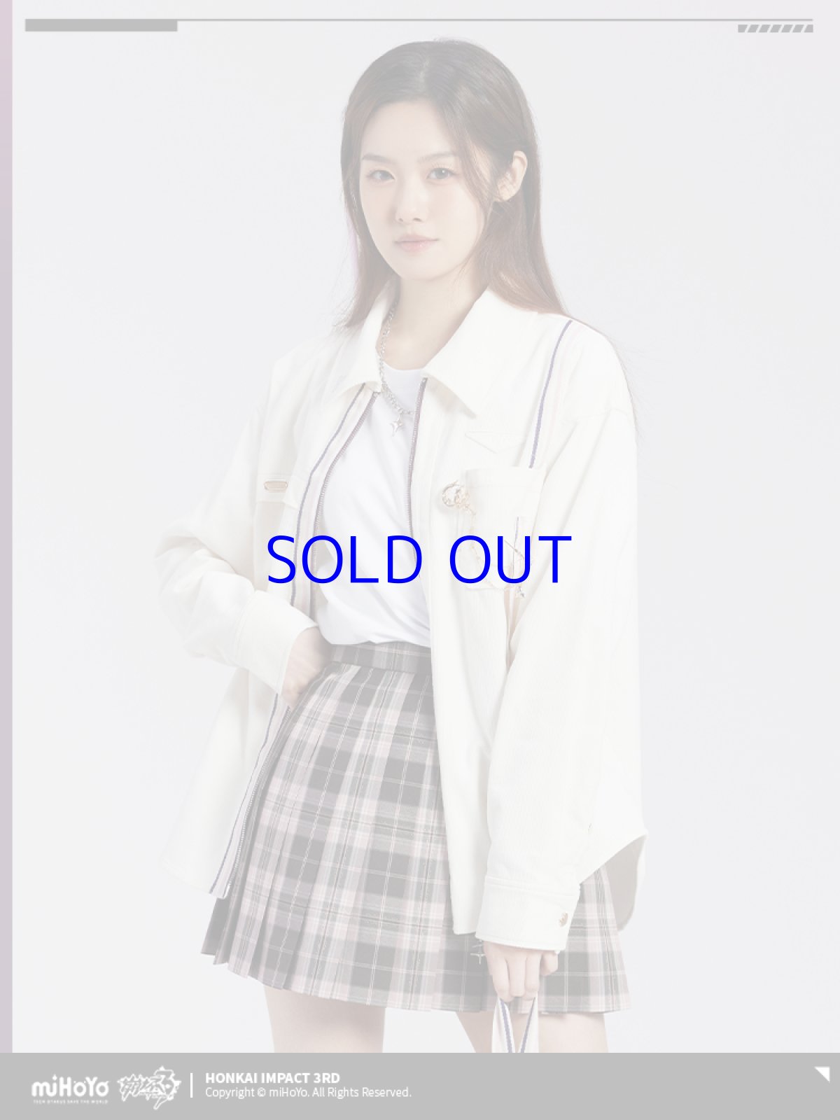 画像4: 崩壊3rd　エリシア・真我・人の律者　シャツ　特典キーホルダー付き (4)