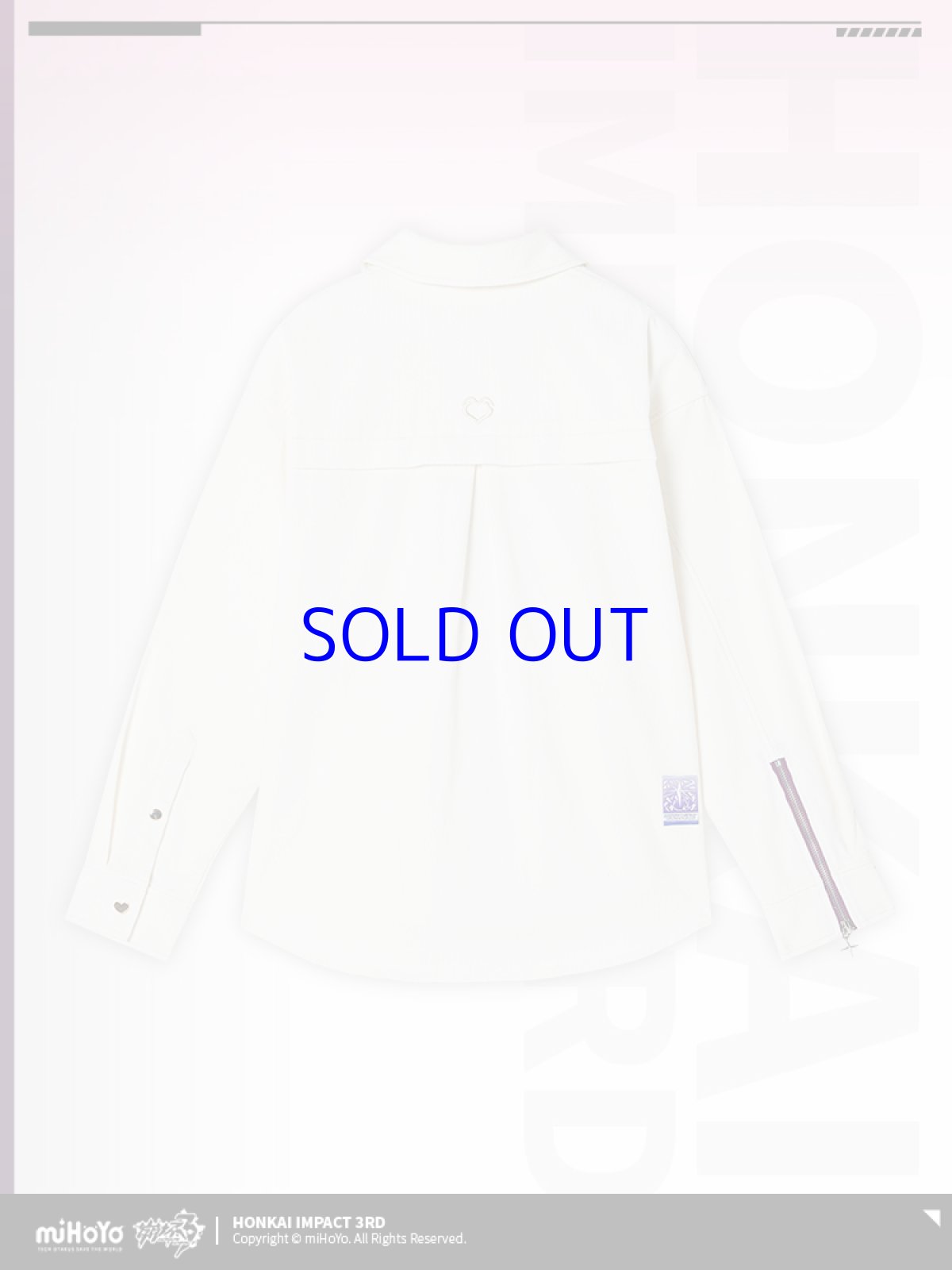 画像6: 崩壊3rd　エリシア・真我・人の律者　シャツ　特典キーホルダー付き (6)