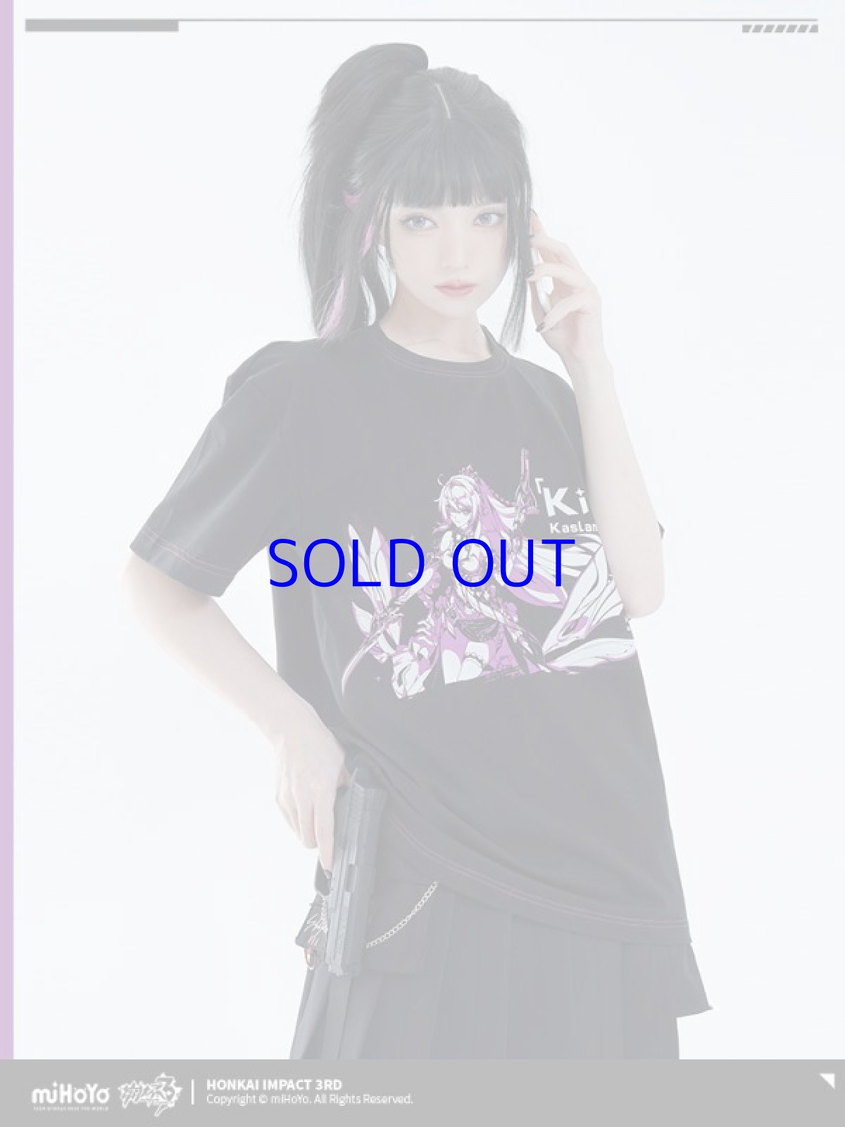 画像9: 【3rd 109pt】崩壊3rd　モノクロ　Tシャツ (9)