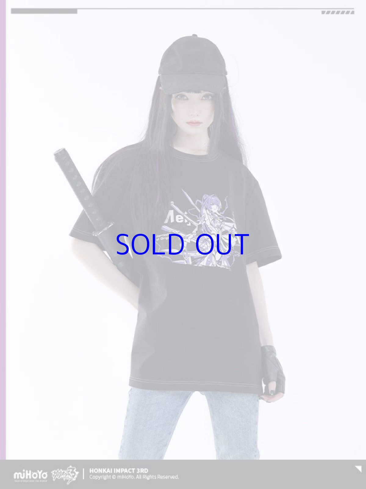 画像11: 【3rd 109pt】崩壊3rd　モノクロ　Tシャツ (11)