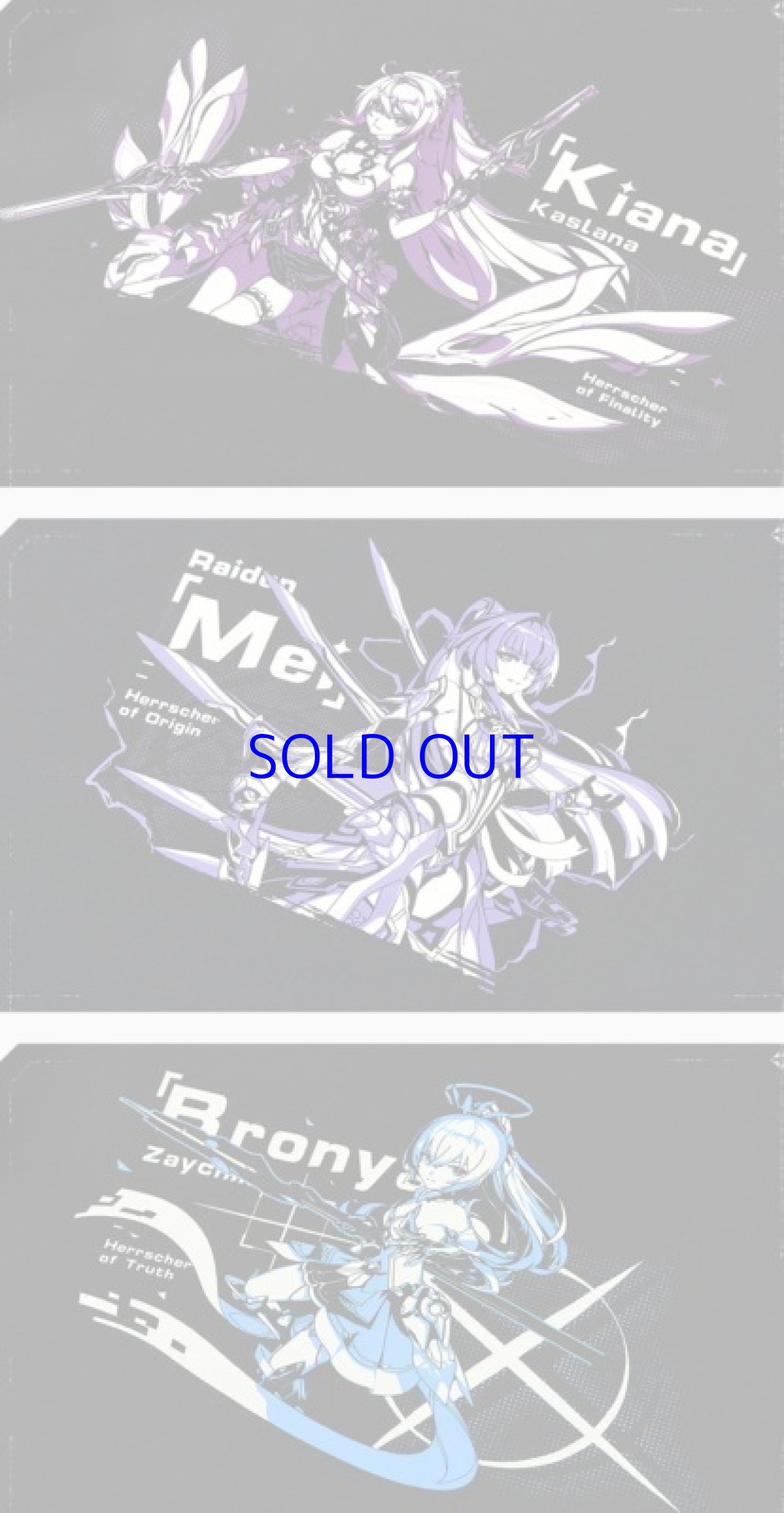 画像6: 【3rd 109pt】崩壊3rd　モノクロ　Tシャツ (6)