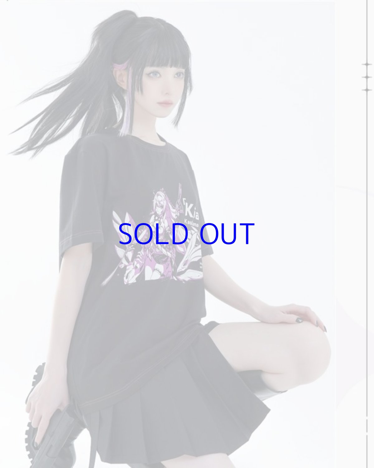 画像10: 【3rd 109pt】崩壊3rd　モノクロ　Tシャツ (10)