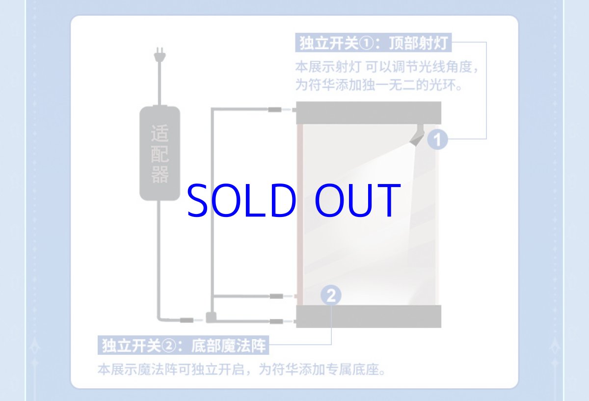 画像7: 【3rd 548pt】崩壊3rd　フカ・蒼い鳥の庭　フィギュア展示ケース　LEDライトあり (7)