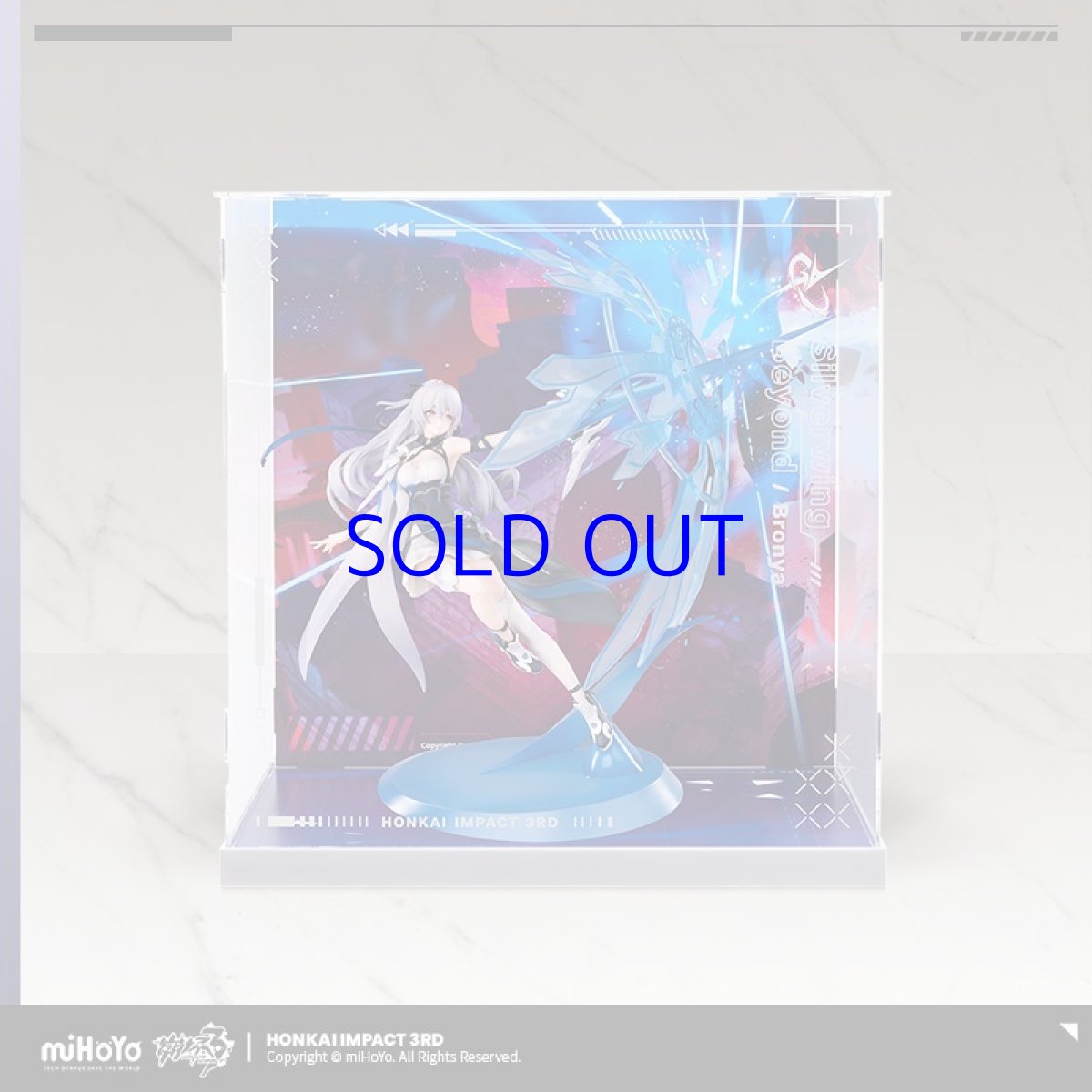 画像2: 【3rd 398pt】崩壊3rd　ブローニャ・新生の銀翼　1/7 フィギュア展示ケース　LEDライトなし (2)