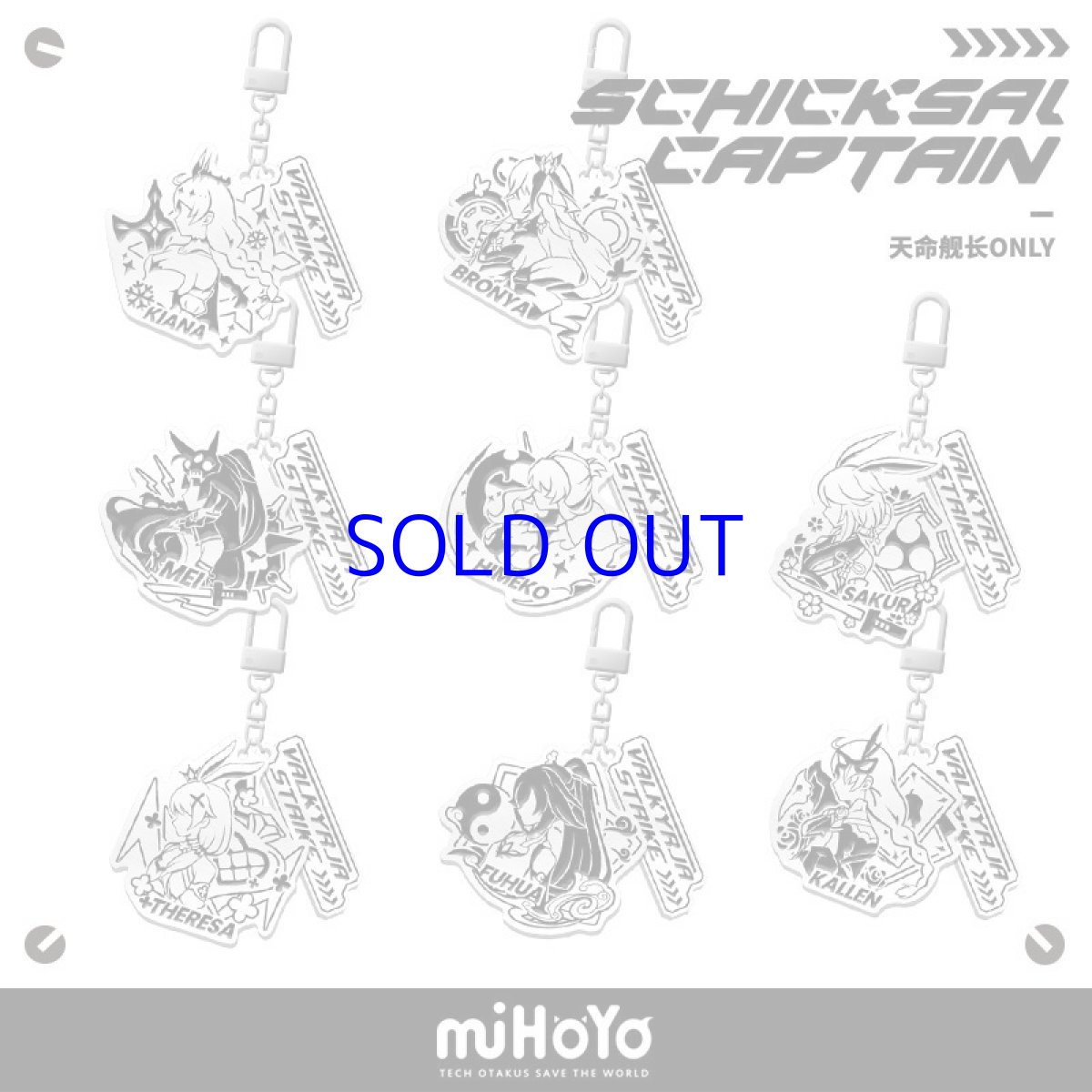 画像2: 【3rd 35pt】崩壊3rd　戦乙女　金属キーホルダー　Vol.1　ランダム単品 (2)