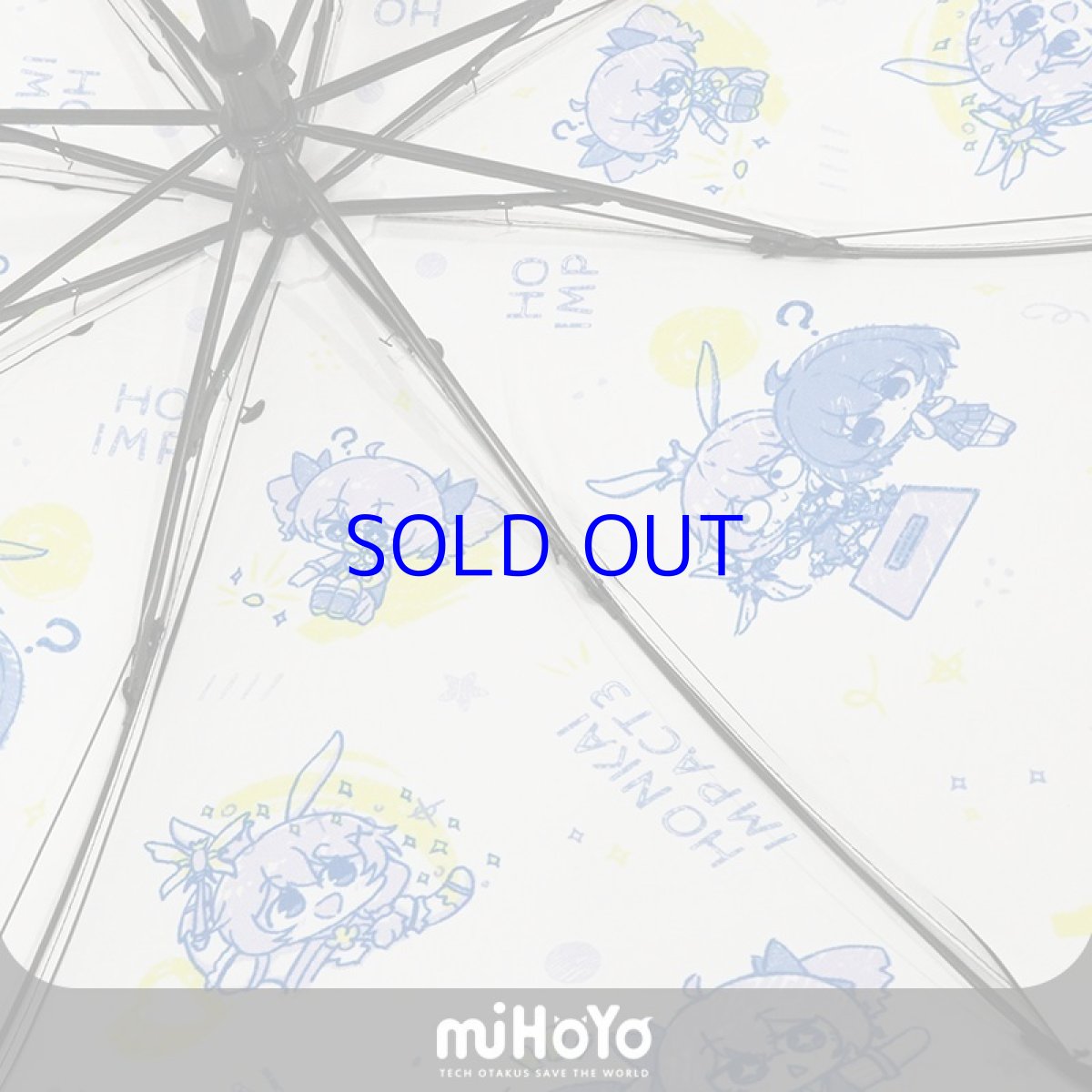 画像2: 崩壊3rd　落書き風　折りたたみ傘 (2)