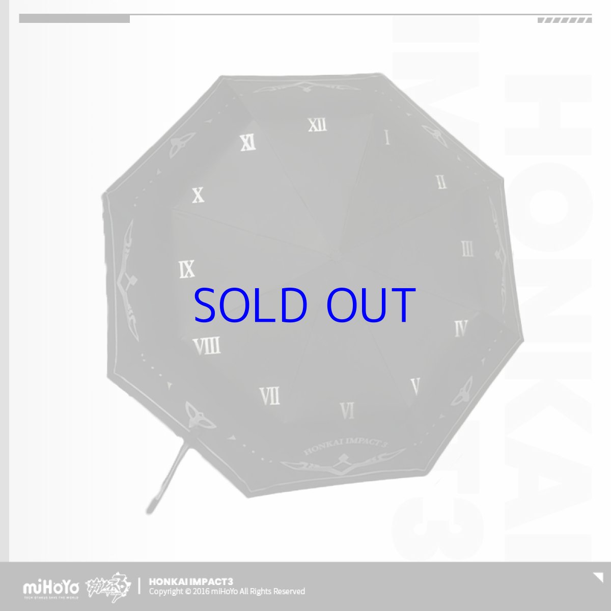 画像2: 崩壊3rd キアナ・時の追光者 折りたたみ傘 (2)