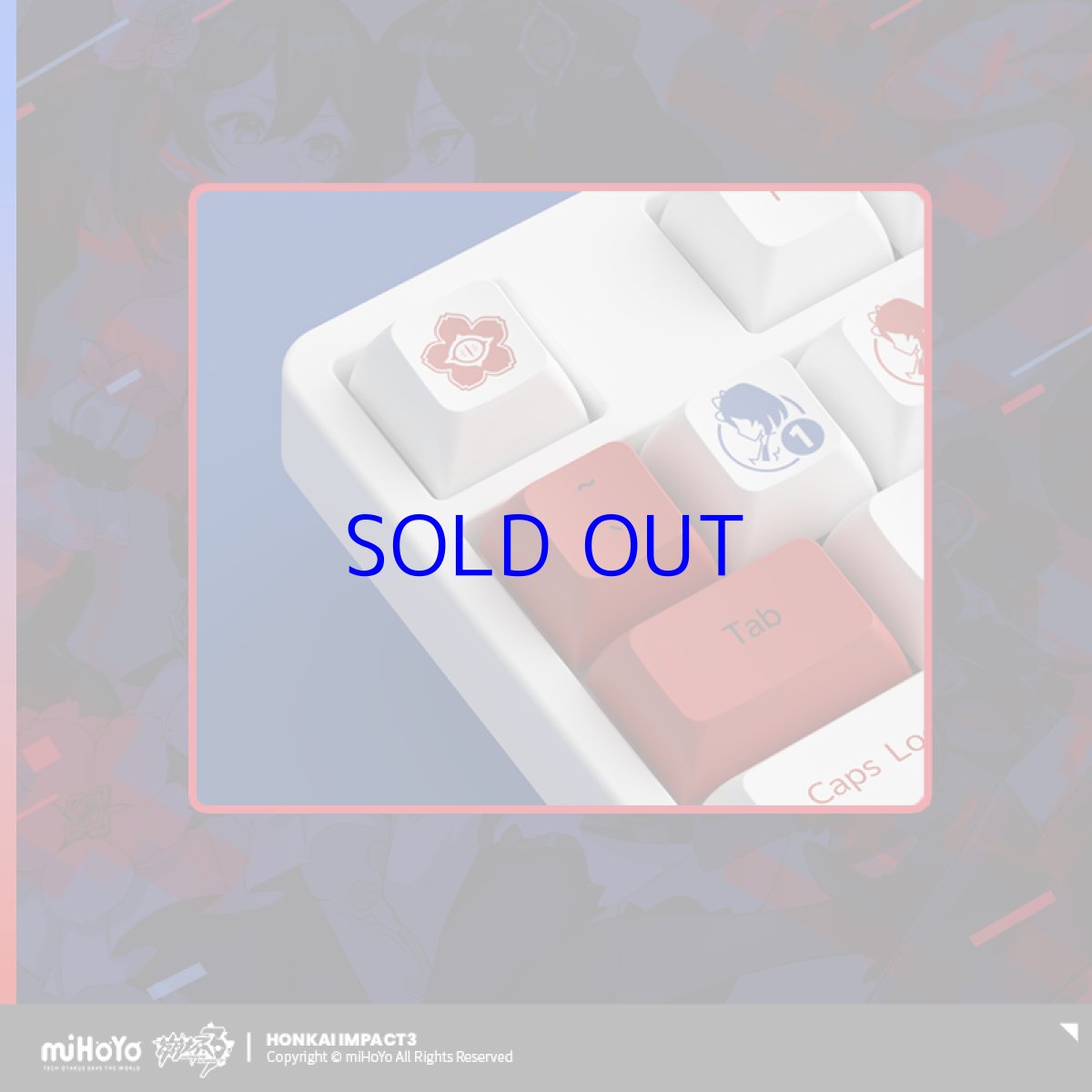 画像3: 【3rd 648pt】崩壊3rd　ゼーレ・双生の彼岸花　メカニカルキーボード【特殊航空便、船便】 (3)