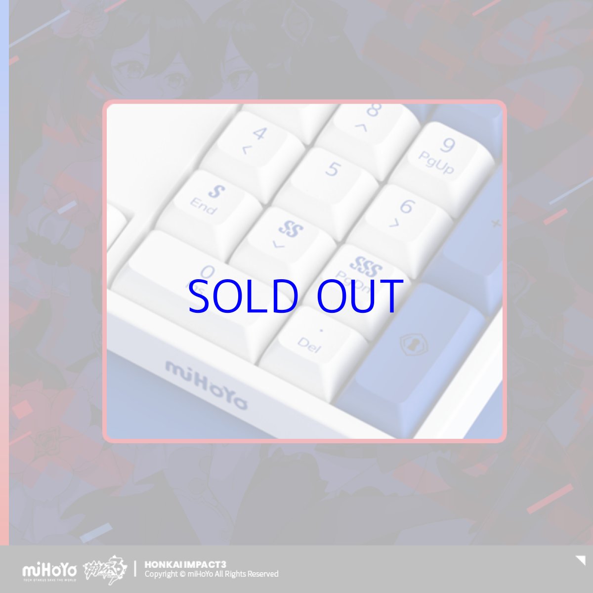 画像4: 【3rd 648pt】崩壊3rd　ゼーレ・双生の彼岸花　メカニカルキーボード【特殊航空便、船便】 (4)