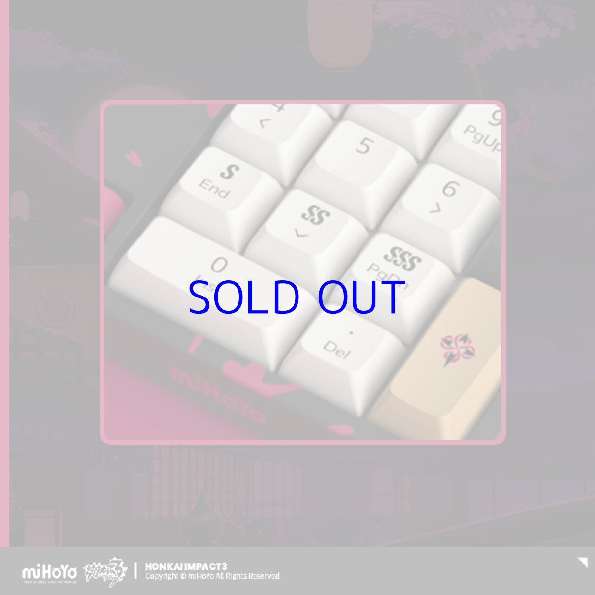 画像4: 【3rd 728pt】崩壊3rd　八重桜・夜隠ノ霞　メカニカルキーボード【特殊航空便、船便】 (4)