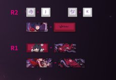 画像10: 崩壊3rd　芽衣・雷の律者　メカニカルキーボード【特殊航空便、船便】 (10)