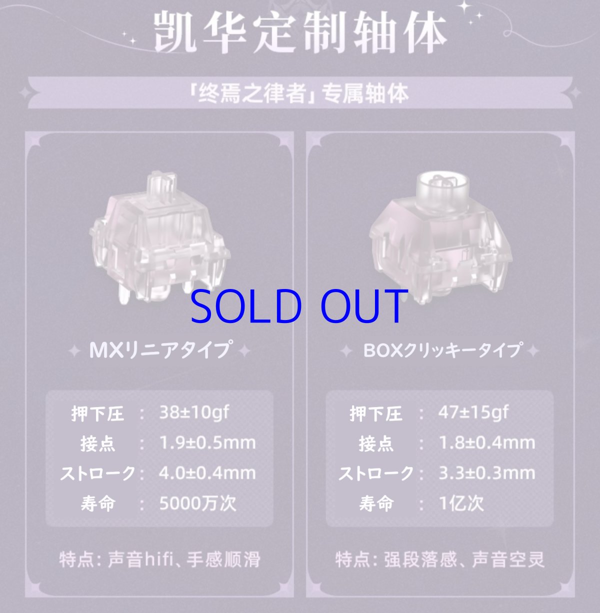 画像9: 【3rd 748pt】崩壊3rd　キアナ・終焉の律者　メカニカルキーボード【特殊航空便、船便】 (9)
