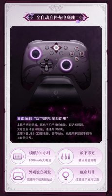 画像8: 【HSR 499pt】崩壊：スターレイル　8BitDo Ultimate 2　長夜月モチーフ　コントローラー　特典付き【特殊航空便、船便】【予約7月】 (8)