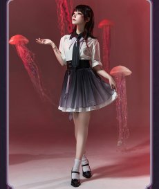 画像10: 【HSR 299pt】崩壊：スターレイル　長夜月イメージ　半袖シャツ　特典アクスタ付き【予約8月下旬】 (10)