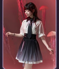 画像12: 【HSR 299pt】崩壊：スターレイル　長夜月イメージ　スカート　特典アクスタ付き【予約8月下旬】 (12)