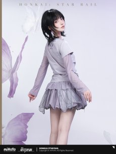 画像2: 【HSR 149pt】崩壊：スターレイル　キャストリスイメージ　 レイヤード風ロングTシャツ【予約10月下旬】 (2)