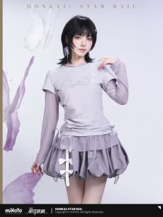 画像3: 【HSR 149pt】崩壊：スターレイル　キャストリスイメージ　 レイヤード風ロングTシャツ【予約10月下旬】 (3)