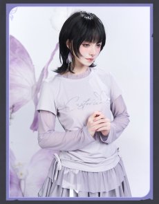 画像6: 【HSR 149pt】崩壊：スターレイル　キャストリスイメージ　 レイヤード風ロングTシャツ【予約10月下旬】 (6)