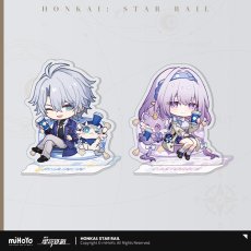 画像1: 【HSR 35pt】崩壊：スターレイル　列車巡遊・カフェコラボ　ミニキャラアクリルスタンド【予約180日以内】 (1)