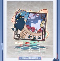 画像8: 崩壊：スターレイル　ちびねこ　刃　フィギュア　特典バッジ付き【予約2027年6月】 (8)