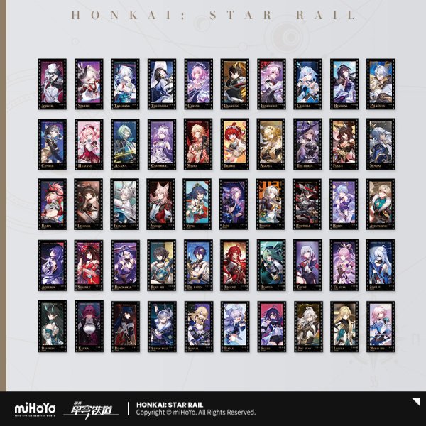 HSR 9pt】崩壊：スターレイル 群星の招待 フィルム風カード（50種類
