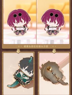 画像15: 【HSR 48pt】崩壊：スターレイル　ちびキャラ　ピンバッジ (15)