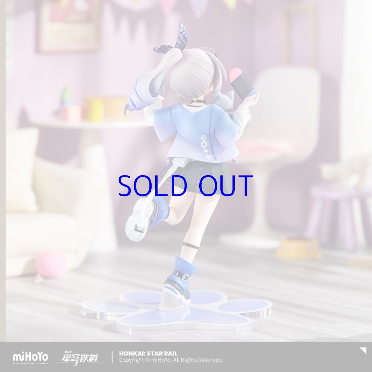 画像3: 崩壊：スターレイル　ちびねこ　銀狼フィギュア　特典バッジ付き【予約12月下旬】 (3)