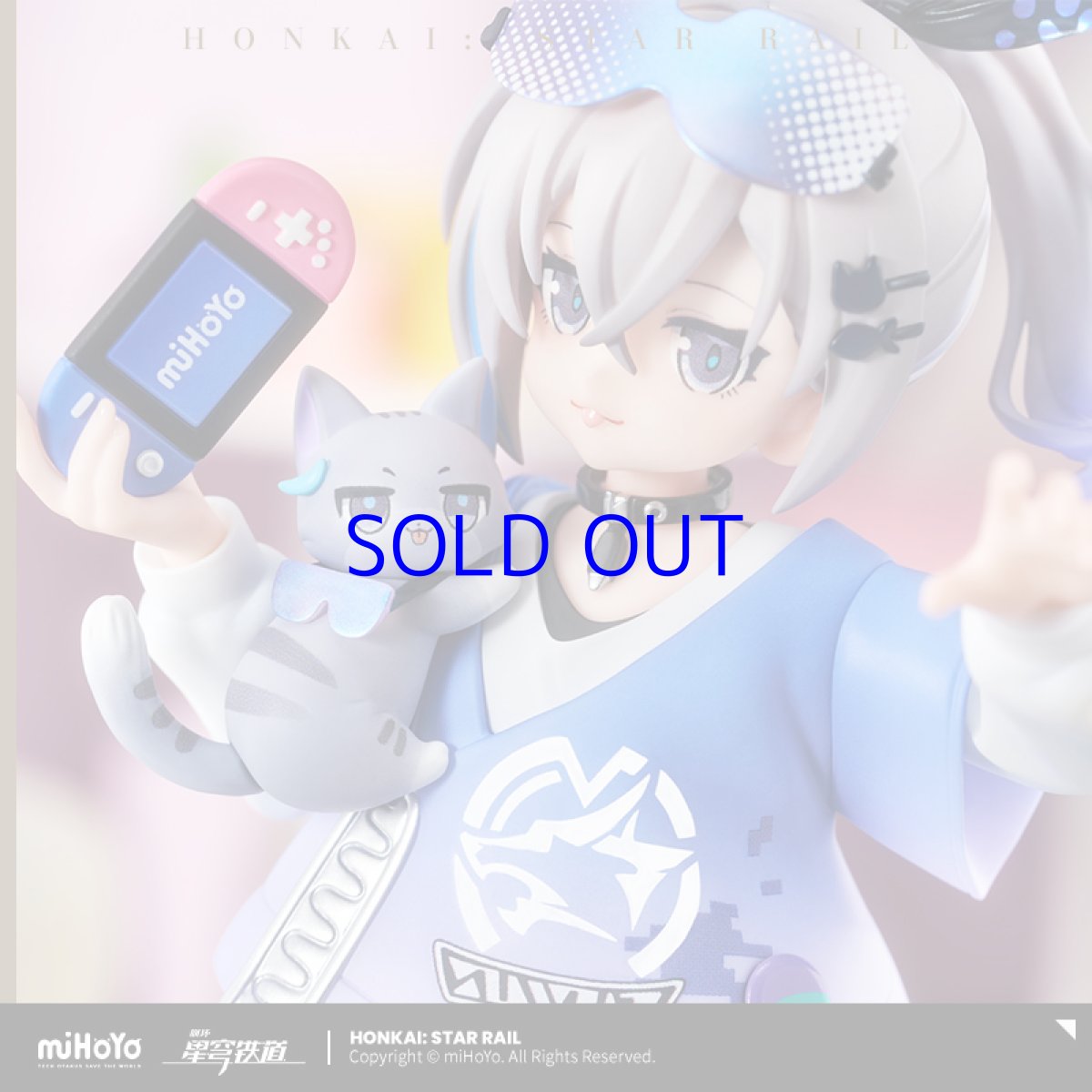 画像4: 崩壊：スターレイル　ちびねこ　銀狼フィギュア　特典バッジ付き【予約12月下旬】 (4)