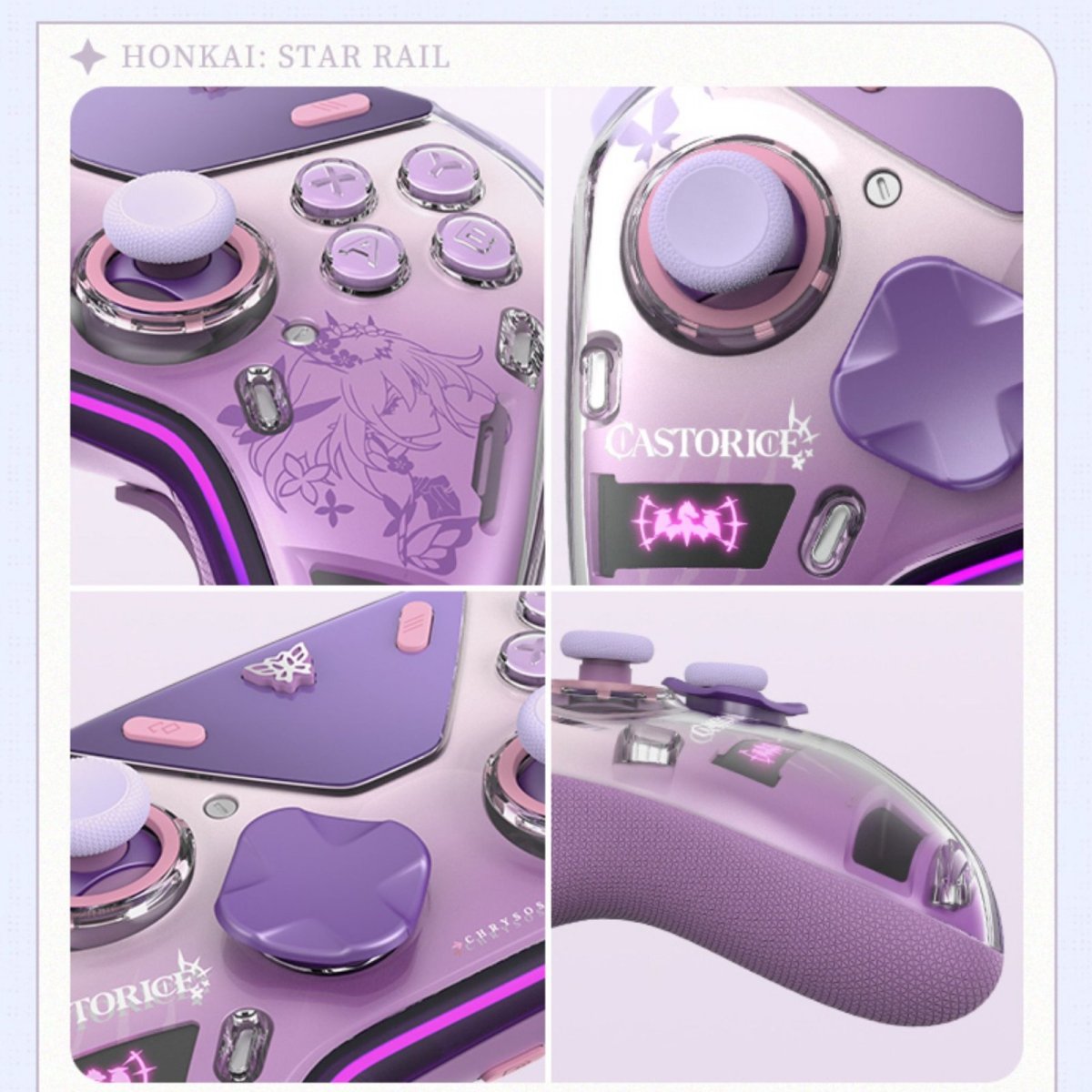 画像7: 崩壊：スターレイル　FlyDigi APEX5　キャストリスモチーフ　コントローラー&充電用ドックセット【特殊航空便、船便】 (7)