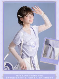 画像7: 【HSR 129pt】崩壊：スターレイル　ロビンイメージ　クロップドTシャツ（2種類） (7)