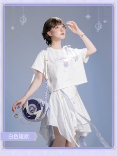 画像5: 【HSR 129pt】崩壊：スターレイル　ロビンイメージ　クロップドTシャツ（2種類） (5)